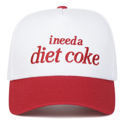 Unisex Ineed A Diet Coke Letter Embroidery Baseball Caps Spring Autumn Sports Cap