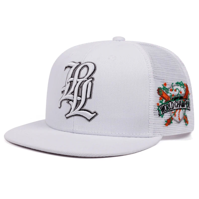 Mesh Hat LPL Embroidered Street Skateboarding Hat Street Dance Hip Hop Hat