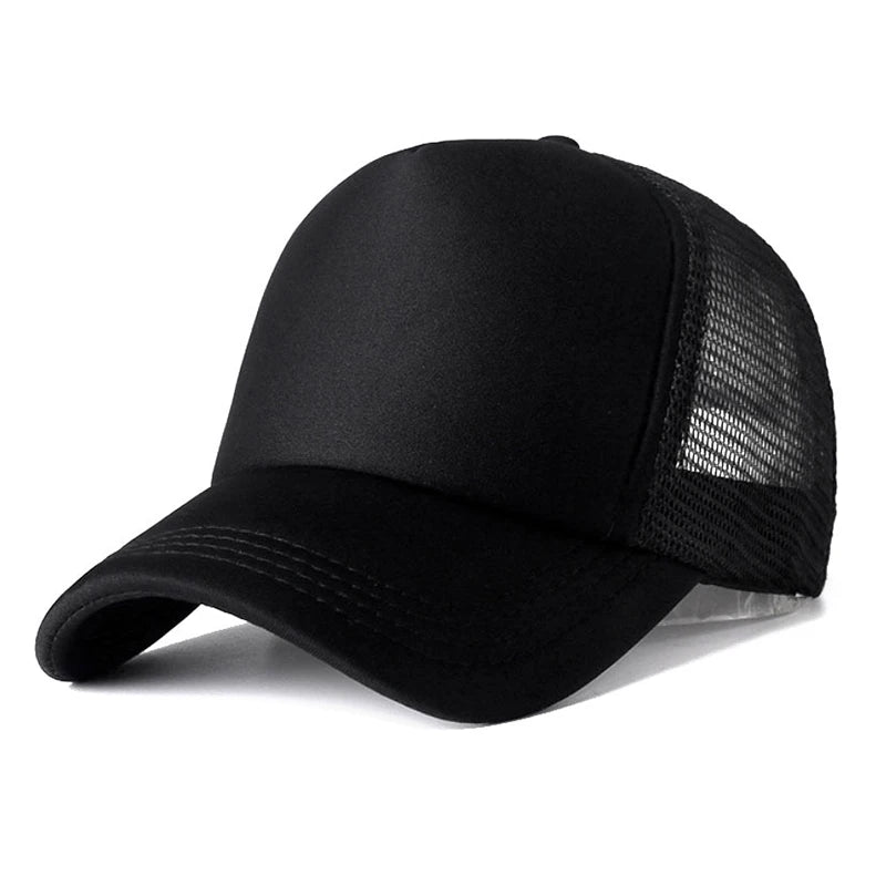 1PC Unisex Cap Casual Plain Mesh Baseball Cap