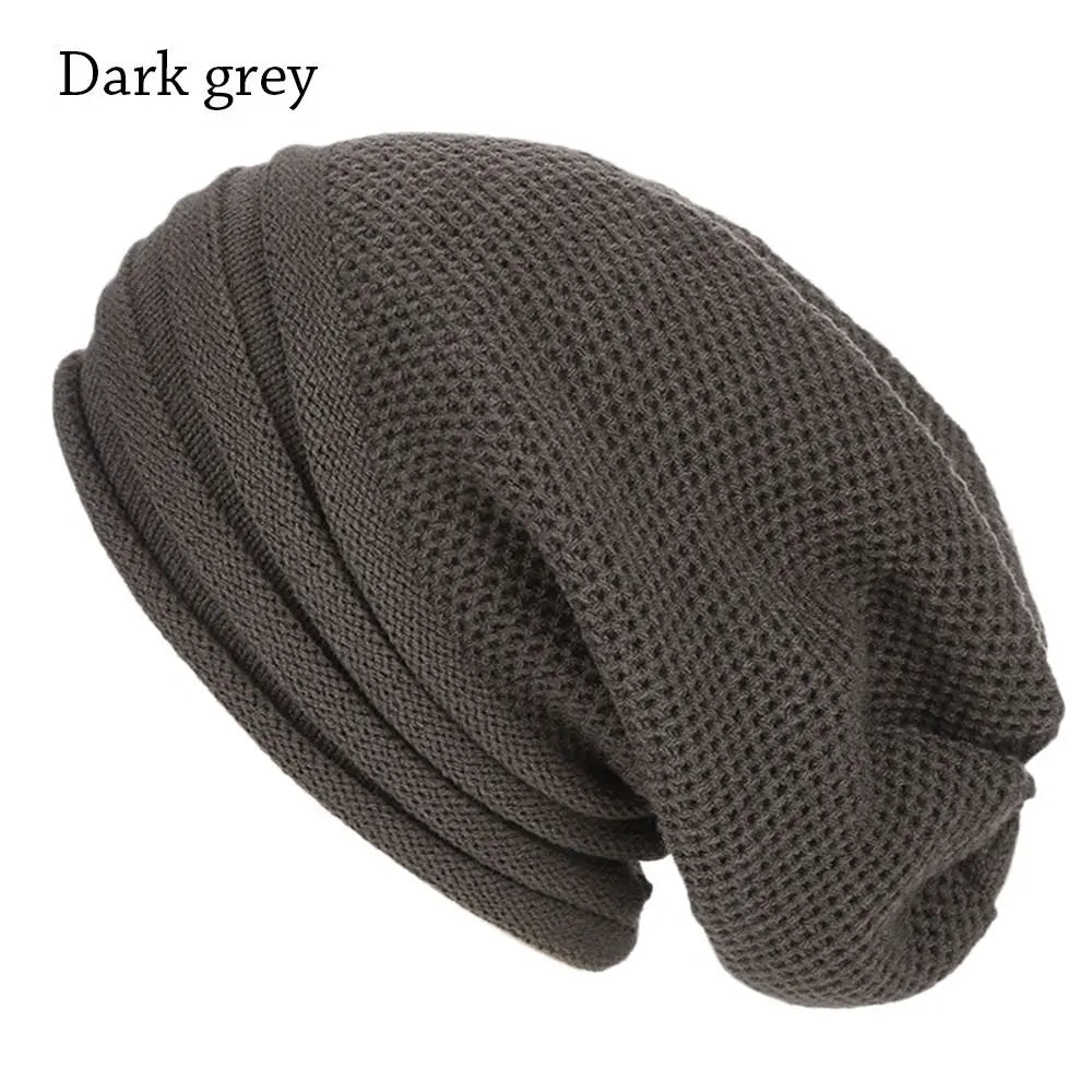 Skiing Slouchy Baggy Winter Hat Beanie Hat Wool Knitted Warm Cap