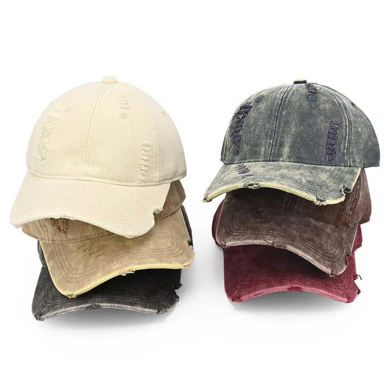 New Vintage Washed Distressed Baseball Cap