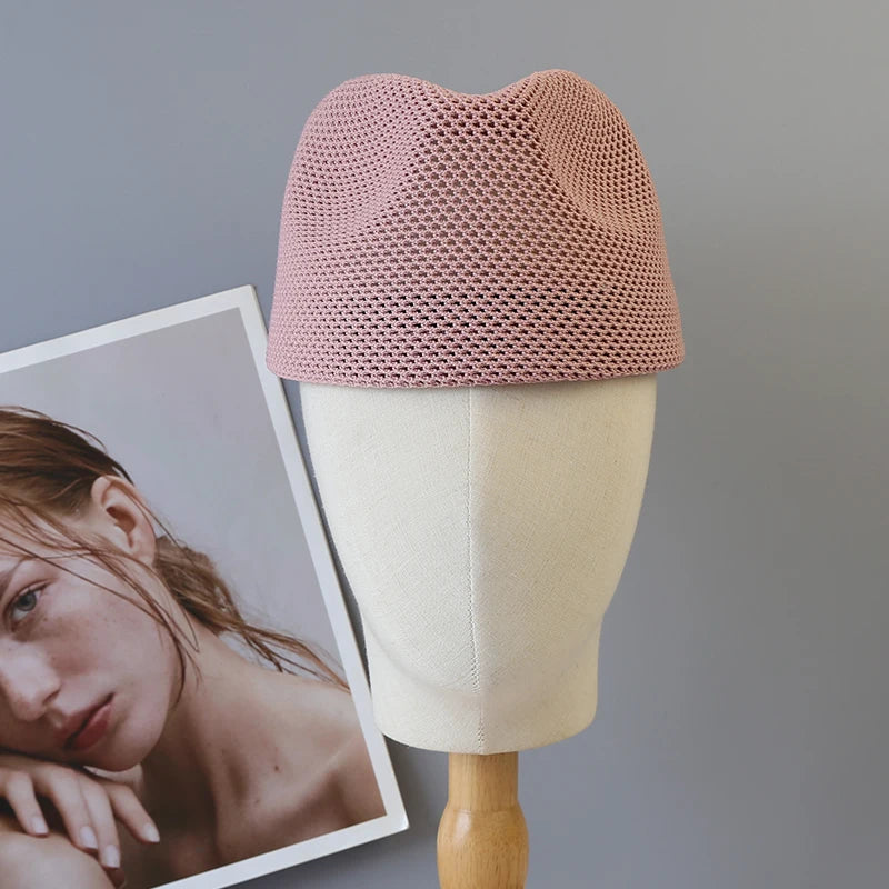 2026 Summer Mesh Cool Knit Beret