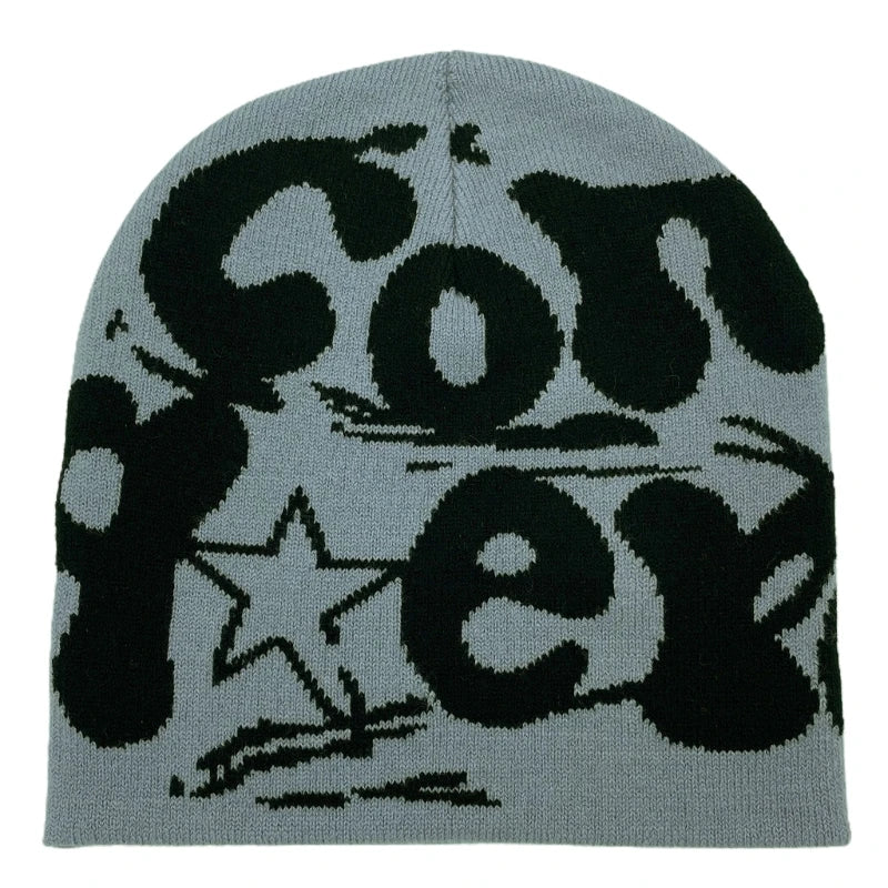 Y2k Beanie Hat Slouchy Beanie Vintage Beanie Warm Beanie