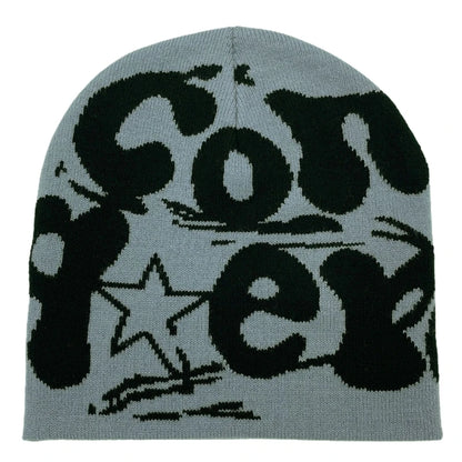 Y2k Beanie Hat Slouchy Beanie Vintage Beanie Warm Beanie