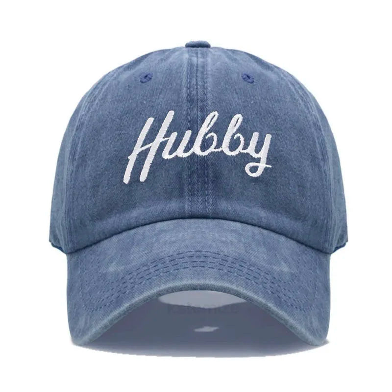Embroidered Wifey & Hubby Hat Soft Cotton
