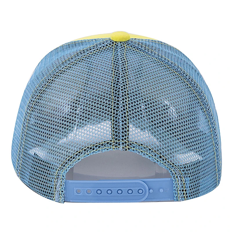 Unisex Summer Animal Trucker Hat Kangaroo Pattern Patch Design Suede Baseball Cap
