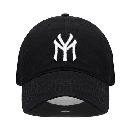 Letter MY Embroidery Baseball Cap Women Men Adjustable