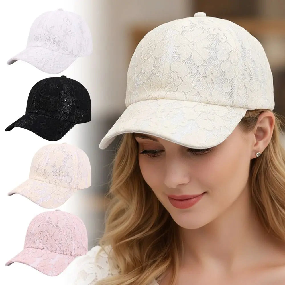 Fashion Breathable Floral Lace Baseball Cap