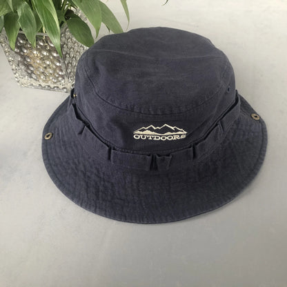 Cotton Stone-Washed Bucket Caps Safari Hats