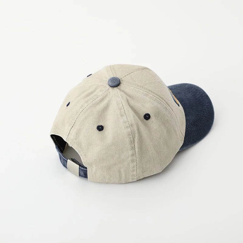 Fashion Letter Children Baseball Hat Solid Color Baby Peaked Cap