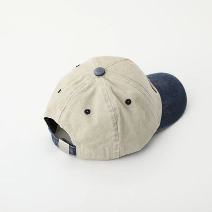 Fashion Letter Children Baseball Hat Solid Color Baby Peaked Cap