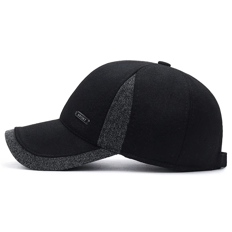 Autumn Thick Warm Men Winter Baseball Cap