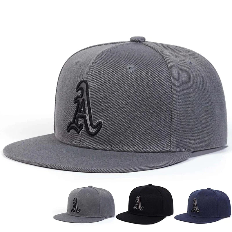 Unisex Gothic Letter A Embroidery Hip-Hop Hats
