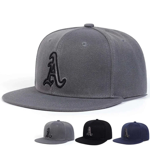 Unisex Gothic Letter A Embroidery Hip-Hop Hats
