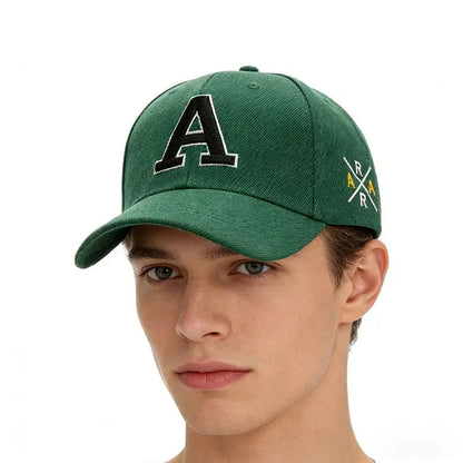 Summer Outdoor Solid Color Embroidered Duck Tongue Hat