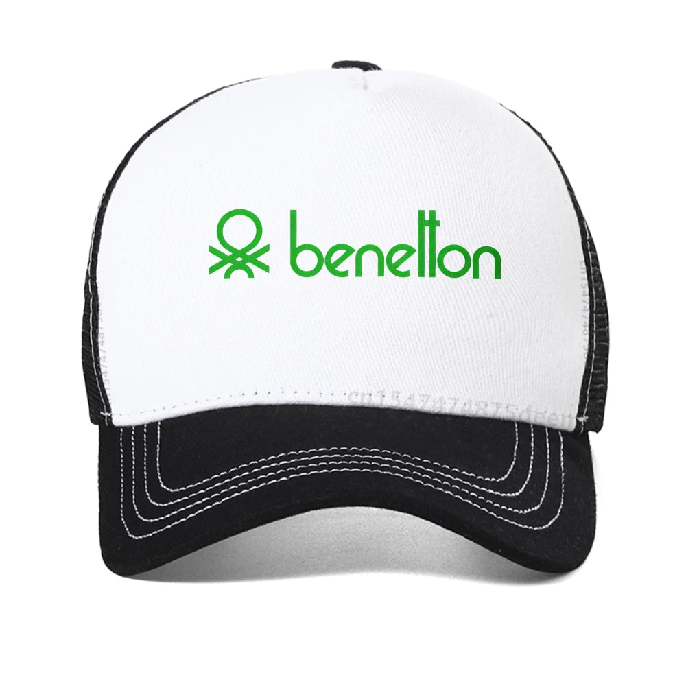 Benetton Letter Print Baseball Cap Man
