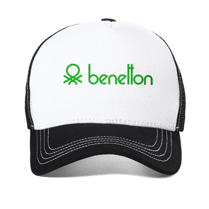 Benetton Letter Print Baseball Cap Man