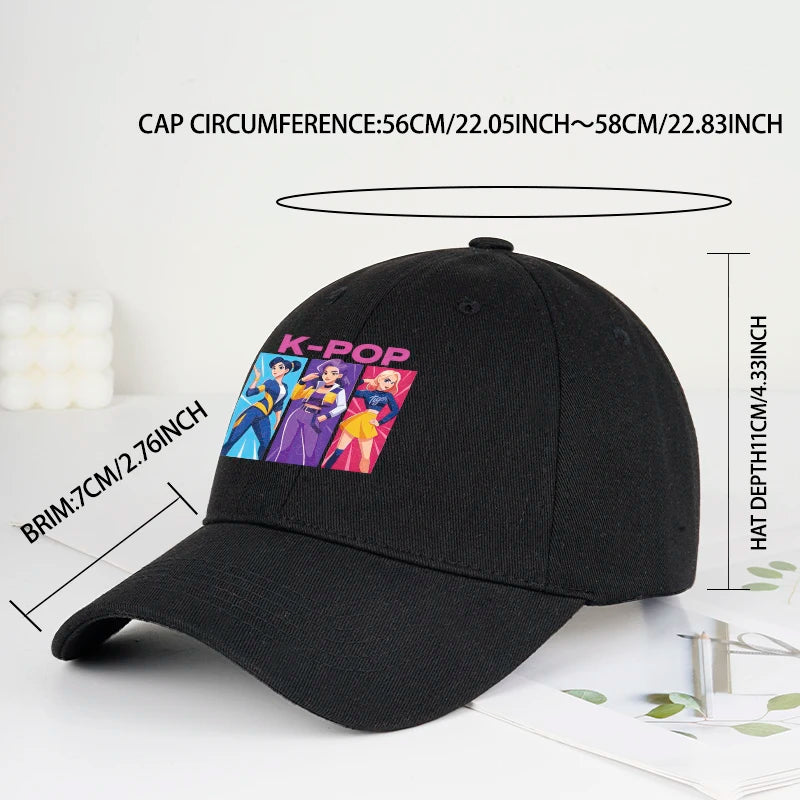 K-POP Girl Group Cartoon Baseball Cap Men Women