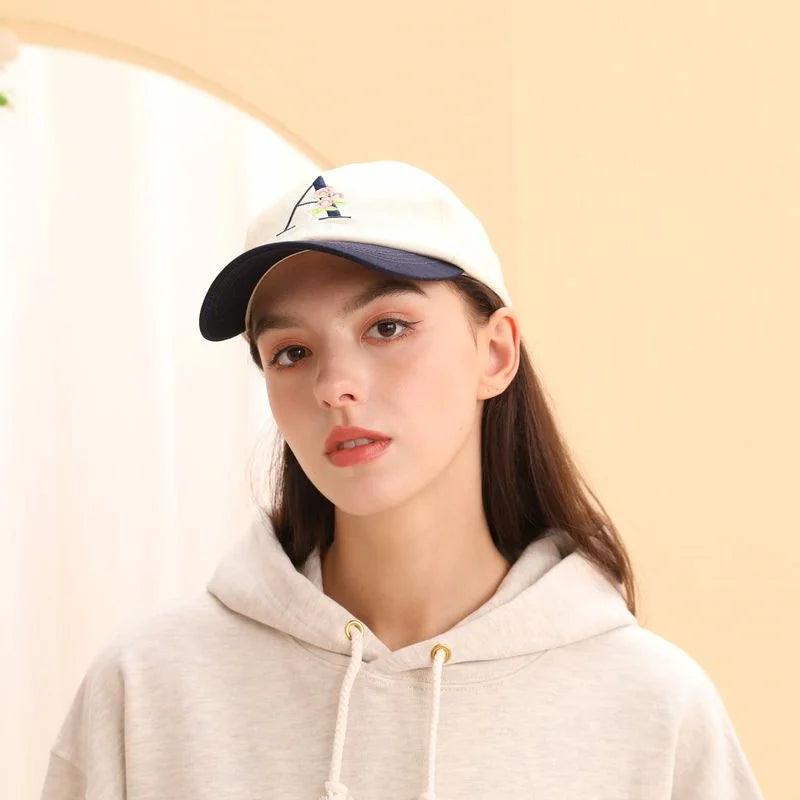All Love Deserved Floral Embroidery Summer Cap Adjustable Leather Strap