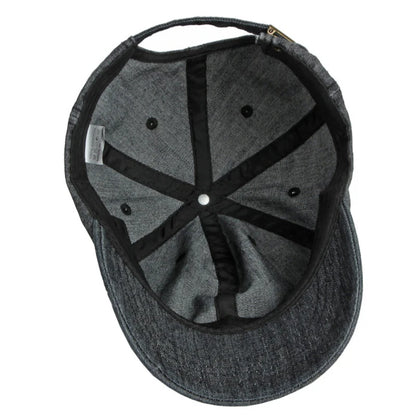Men Women 6 Panels Denim Baseball Cap
