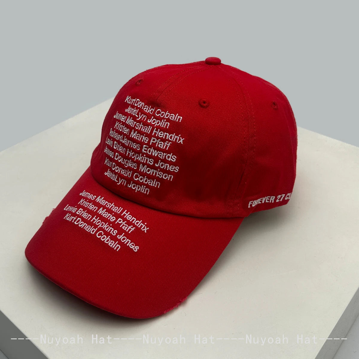 Korean Letter Embroidery Baseball Cap Unisex Retro Peaked Caps Fashionable Outdoor Simple Ins Design