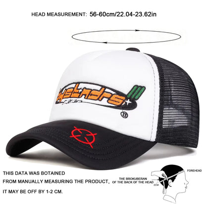 Unisex Bystndrs Letter Embroidery Baseball Net Caps Spring and Summer