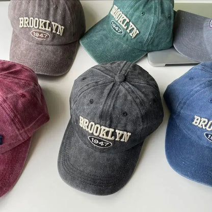 Retro Letter Baseball Cap For Women