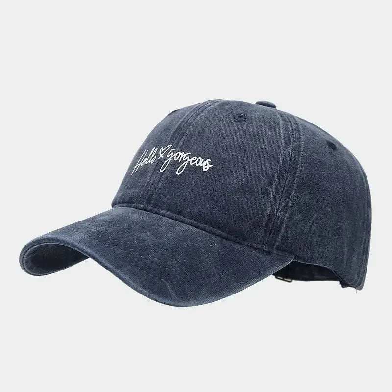 Spring And Summer Cotton Letter Print Casquette Baseball Cap