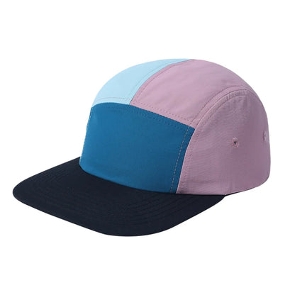 Color Block 5 Panel Cap Men Women UPF50+ Quick Dry Baseball Hat