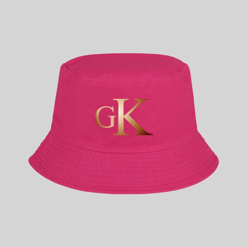 Retro GK Lettered Fisherman's Hat - Unisex Sun Hat Bucket Hats