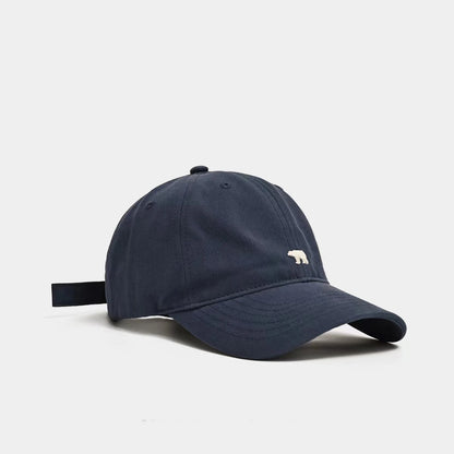 Summer Versatile Polar Bear Embroidered Baseball Cap for Both Men and Women
