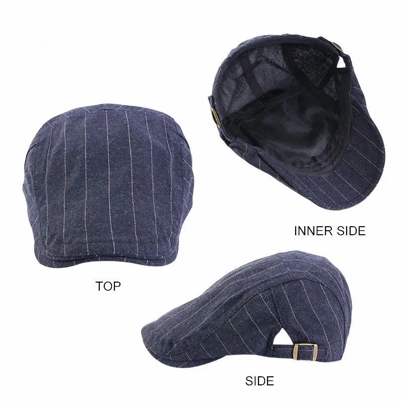 Spring/Summer Breathable Lightweight Double Button Adjustable Beret