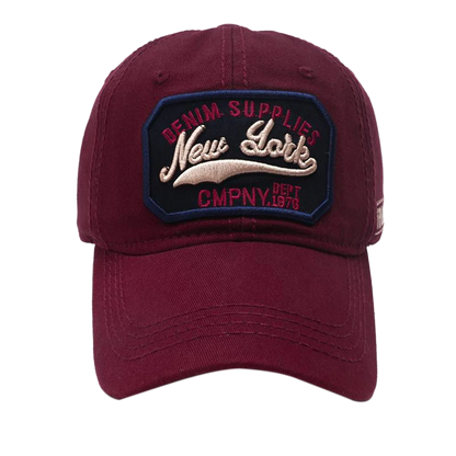 New York Letter Embroidery Baseball Cap Sun Visor Snapback Hip Hop Unisex Washed Cotton Dad Hats