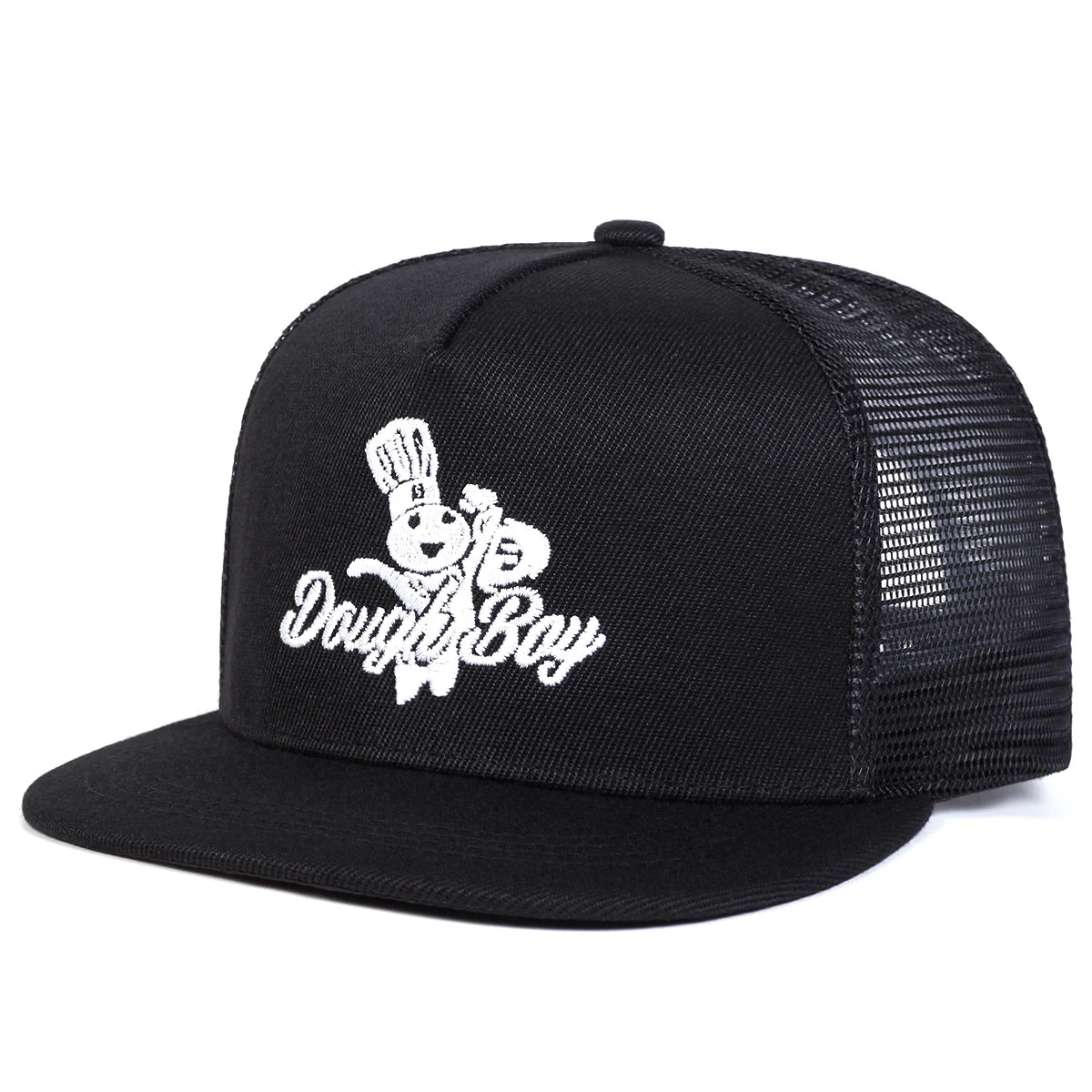 Unisex Daugh Boy Letter Embroidery Hip-Hop Net Hats