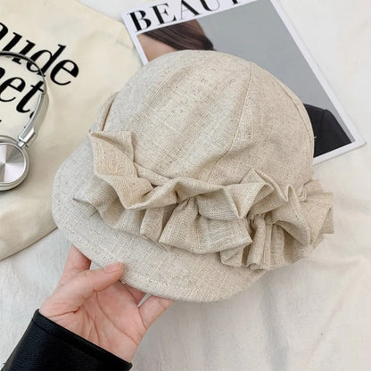 Cotton And Linen Small Face Fit Equestrian Hat