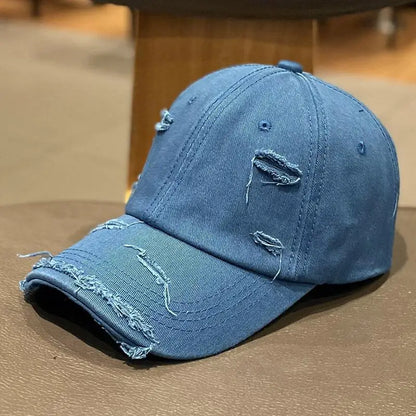 Retro Women Baseball Cap Solid Color Snapback Hat