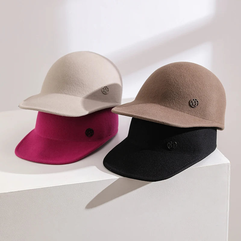 Trendy Classic Autumn And Winter Wool Baseball Caps