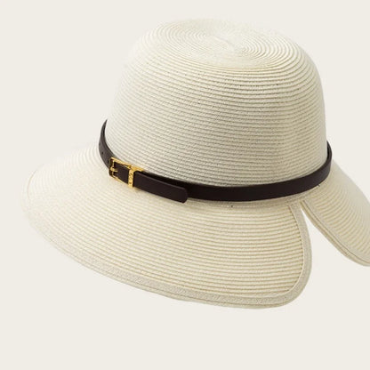 Woven Women's Summer Straw Hat With Wide Brim Sun Protection Sun Hat