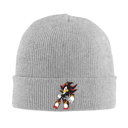 Shadow The Hedgehogs Knit Hat Beanies Autumn Winter Hat