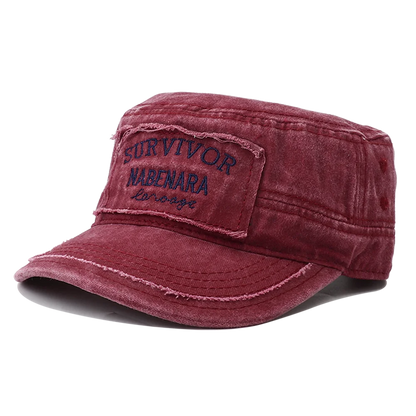 2026 New Embroidery Military Flat Top Hat