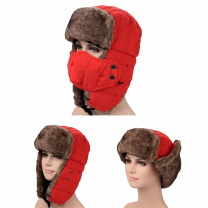 Winter Warm Hat Cold Weather Ushanka Russian Outdoor Ski Hunting Hat