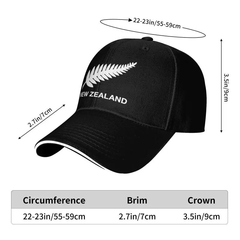 Zealand All Blacks Print Baseball Cap Men Women Hip Hop Bucket Hat Summer
