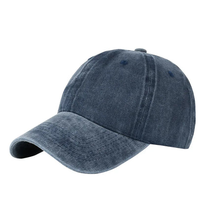 Vintage Washed Baseball Cap - Personalized Embroidery Print Dad Hat