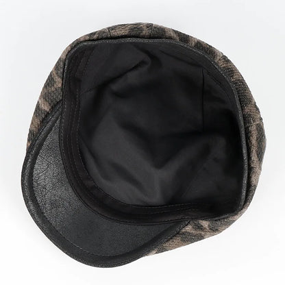 Spring Beret Cap Female 2026 Warm Autumn Vintage Leopard Print Women's Hat