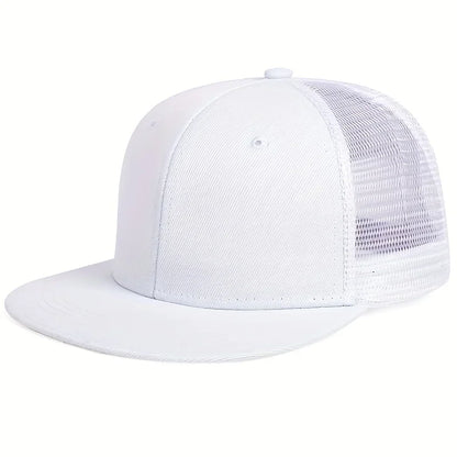 Unisex Solid Color Splicing Snapback Hats Spring Autumn