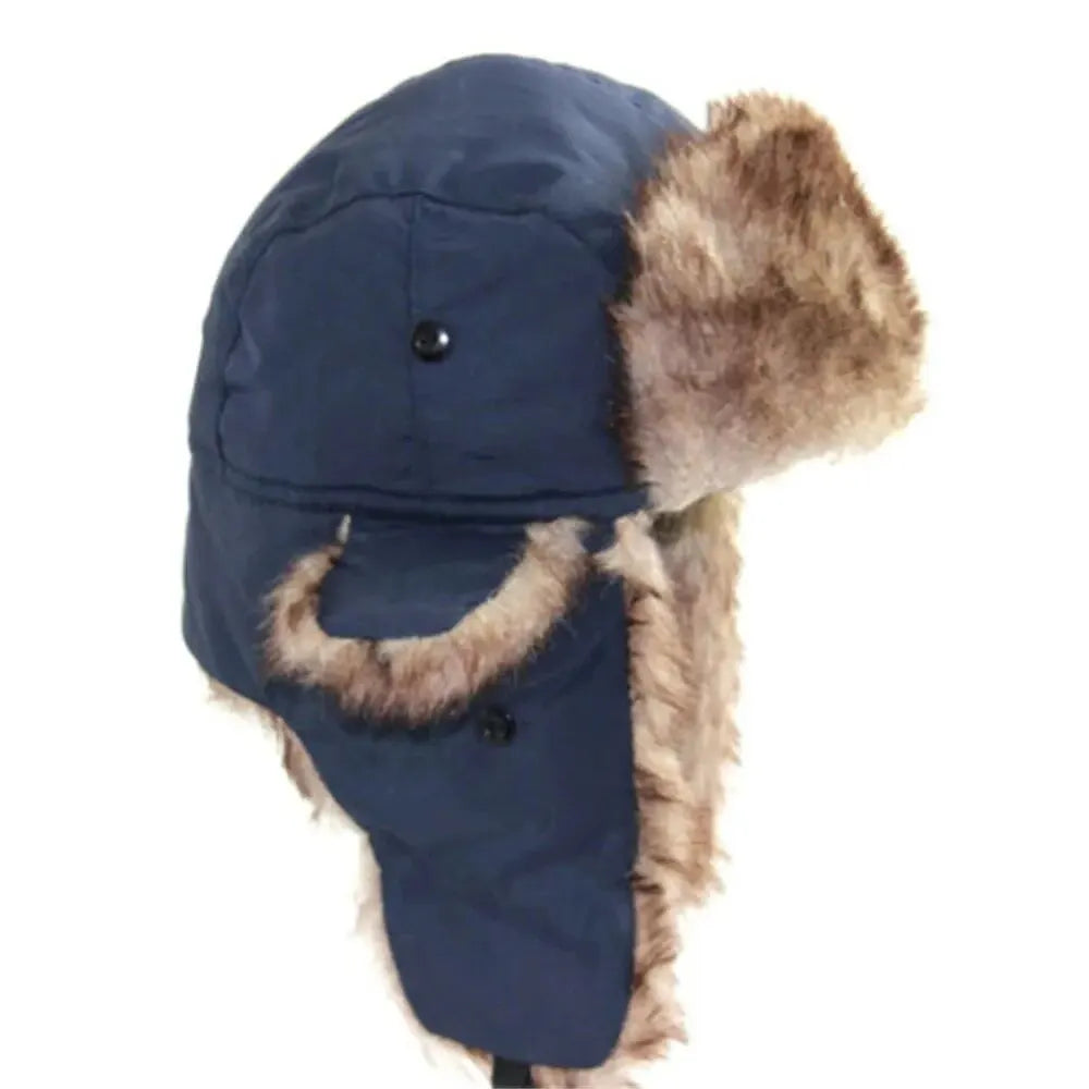 Waterproof Ski Hat Bomber Cap Russian Warm Ear Protectors Hats