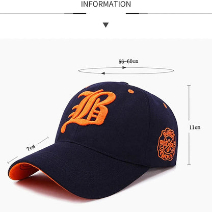 Men Women's Baseball Cap Summer Cotton Hat Embroidery Snapback