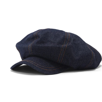 Y2K Big Size Women Girl Berets Hat Gothic Punk Denim Beret Hats
