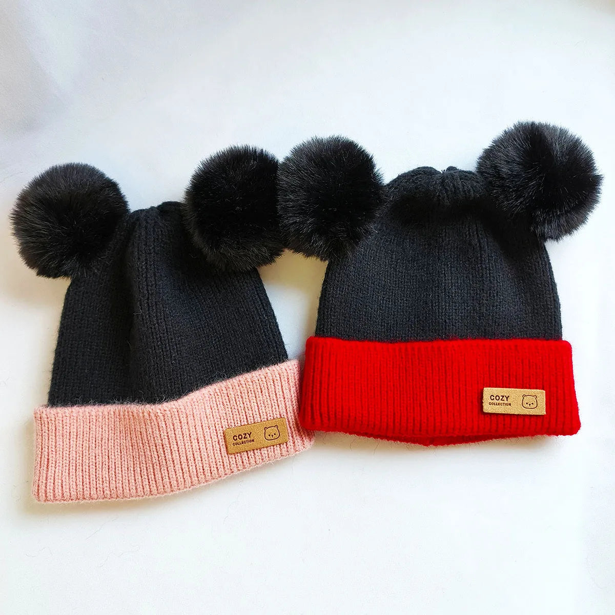 Cozy Winter Baby Hat Soft Cartoon Mouse Head Hat For Girls Boys Kids Outdoor