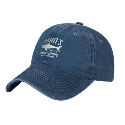 Fashion Quint's Shark Fishing Baseball Caps